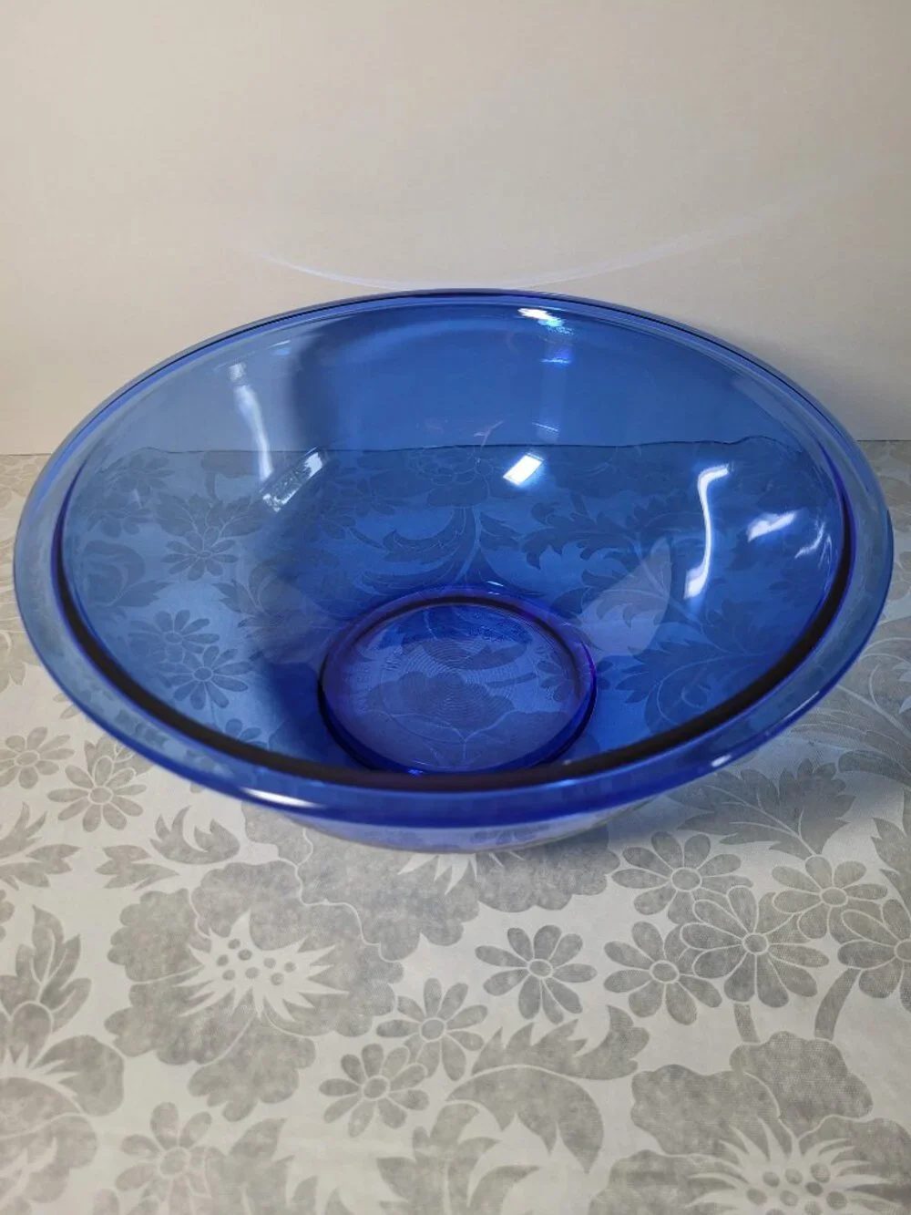 Vintage Pyrex Cobalt Blue Mixing Bowl #325 Glass Large 2.5L Nesting 10